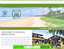 Tablet Screenshot of koggalabeachhotel.com